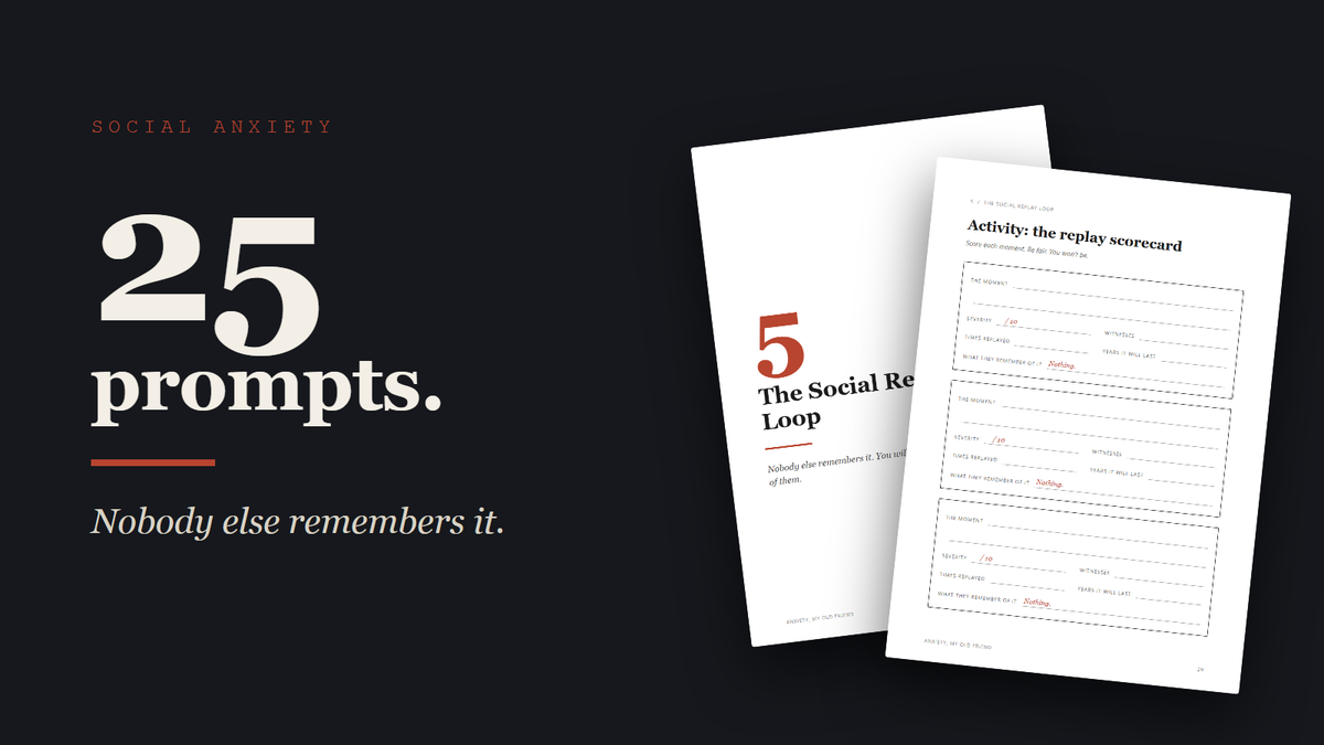 25 journal prompts for social anxiety and replaying conversations